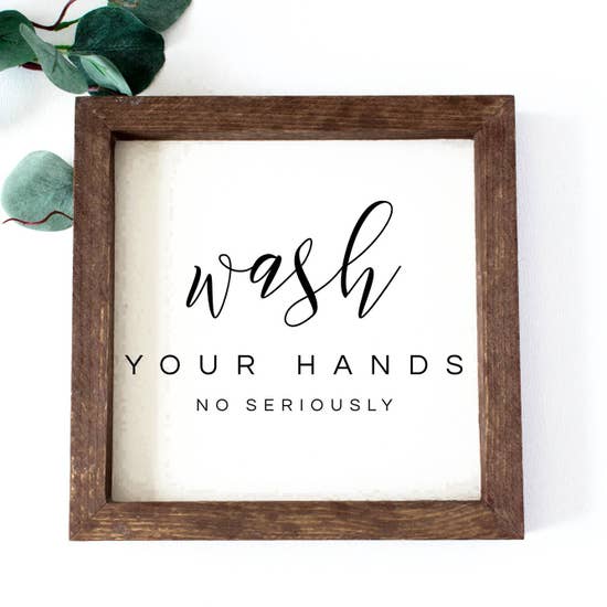 Wood Sign - Wash Your Hands