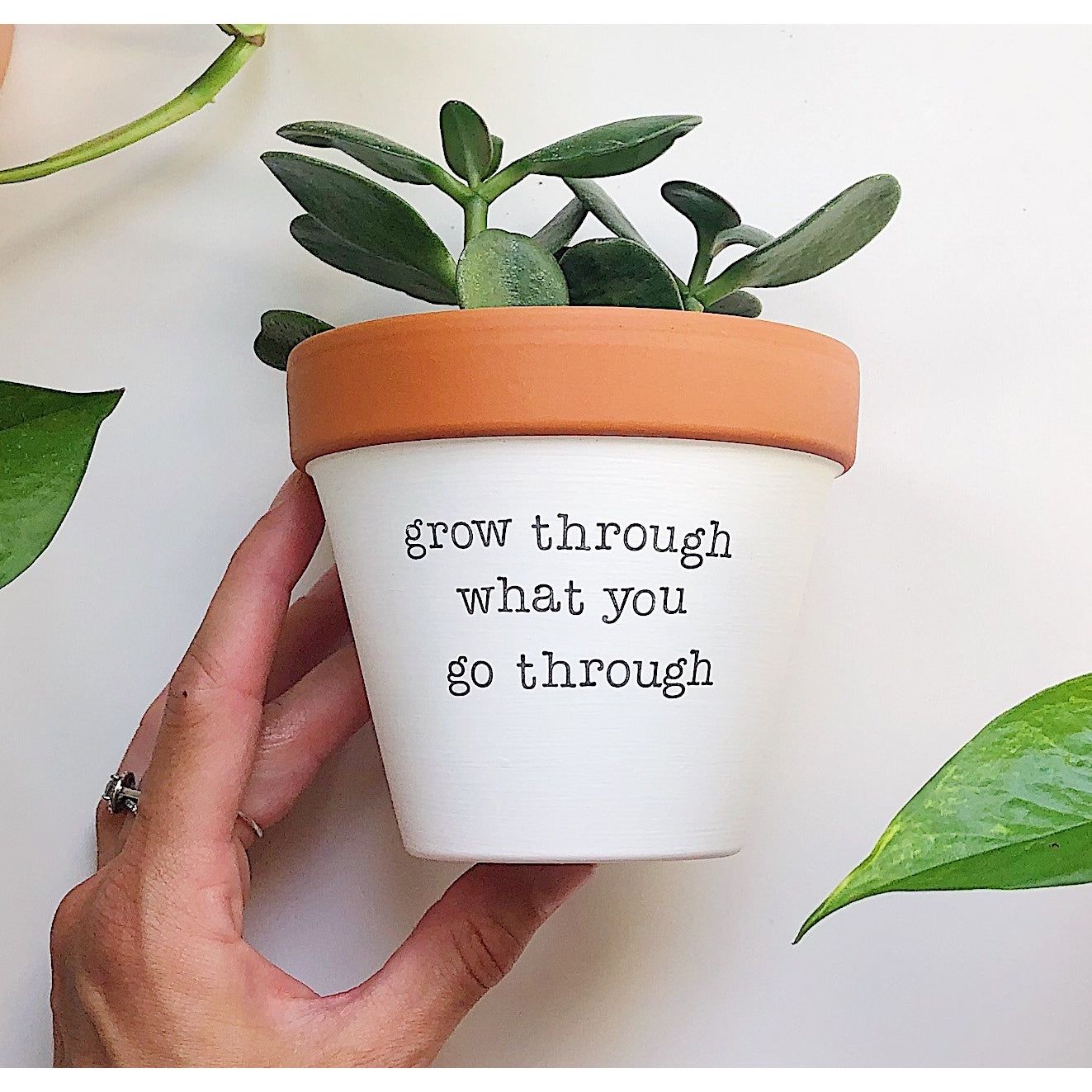 Grow Through What You Go Through Planter