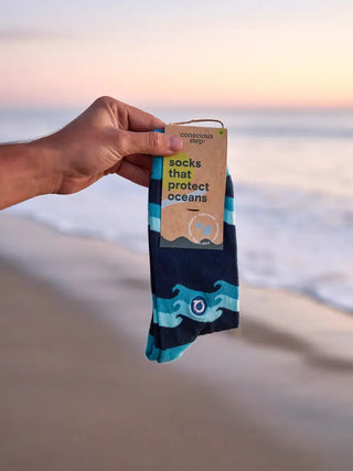 Socks that Protect Oceans - Rolling Waves