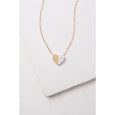 Alexis Gold & Howlite Heart Necklace