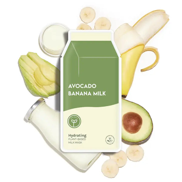 Avocado Banana Milk - Hydrating Plant-Based Milk Sheet Mask
