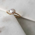 Pearl Stacking Ring - Gold