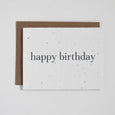 Plantable Greeting Card - Happy Birthday - Classic