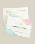 Chakra Rainbow Healing Gemstone Bracelet - White or Black