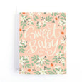 Sweet Baby Floral Baby Card