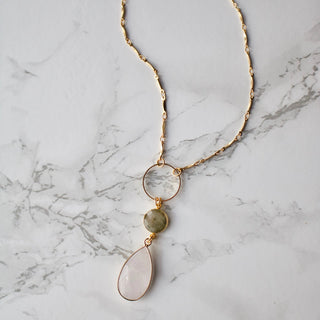 Cherice - Quartz & Labradorite Necklace