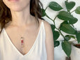 Long Skinny Wallpaper Necklace