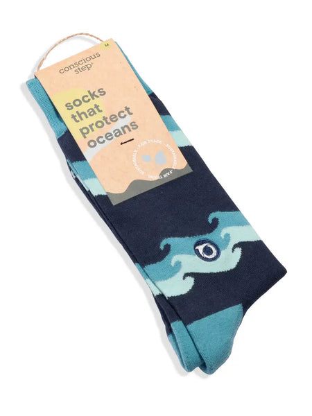 Socks that Protect Oceans (Rolling Waves)