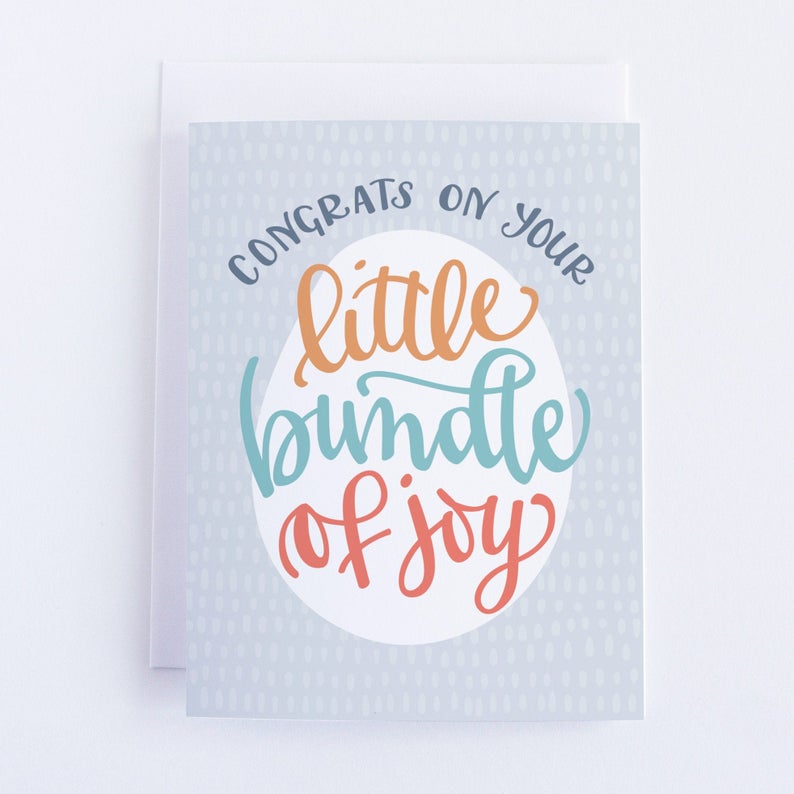 Little Bundle of Joy New Baby Card