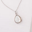 Charity Silver Mother of Pearl Necklace