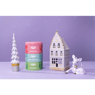 Holiday Trio Tin & Spoon - Organic Black, Green, Herbal Tea