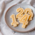 Number Beeswax Birthday Candles