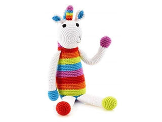 Rainbow Unicorn Rattle  - Large