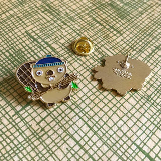 Beaver Enamel Pin