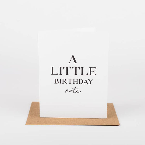 A Little Birthday Note Card