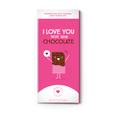 I Love You More Than Chocolate Sea Salt Caramel Dark Chocolate Card