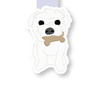Maltese Dog Magnetic Bookmark