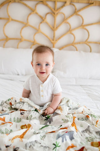 Safari Jungle Muslin Swaddle