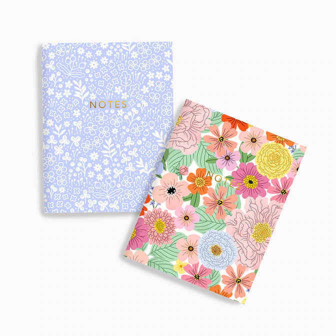 Blue Mini Floral & Summer Floral Pocket Notebook Set