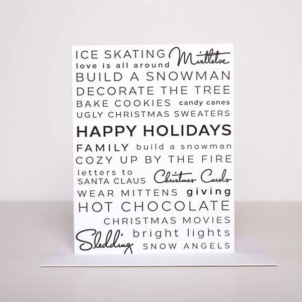 Holiday Activities Card