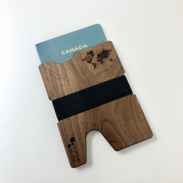 Wood Passport Sleeve - Terminal