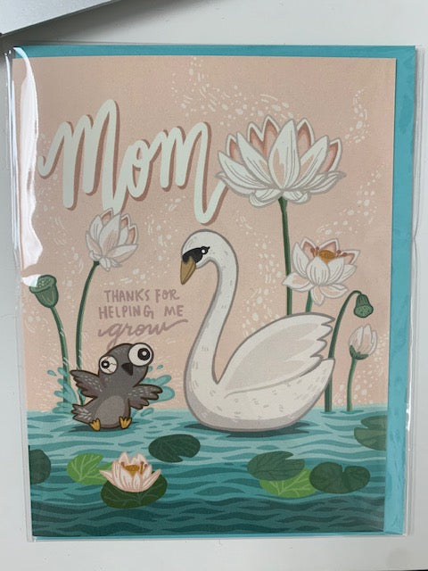 Mom Thanks for Helping Me Grow - Swan