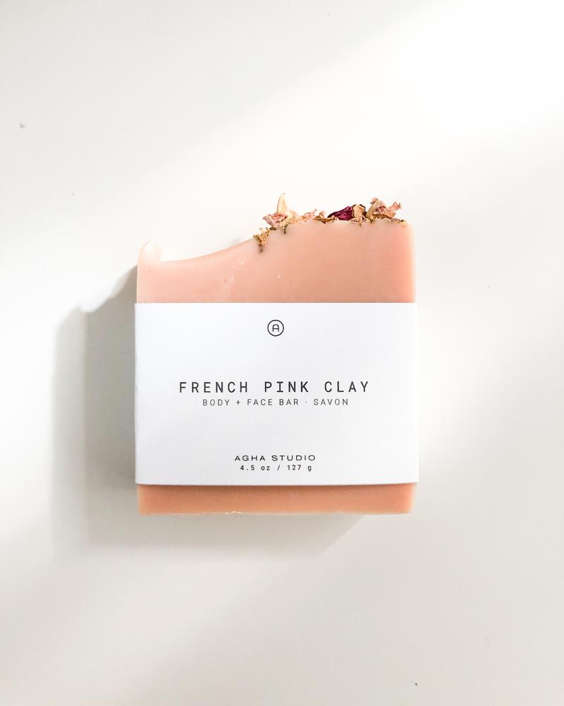 French Pink Clay Body & Face Soap
