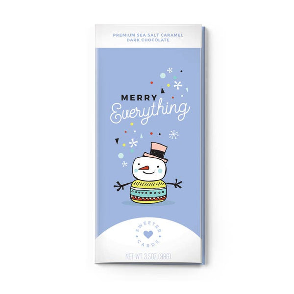 Merry Everything Holiday Sea Salt Caramel Dark Chocolate Card