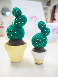 Crochet Potted Cactus - Opuntia
