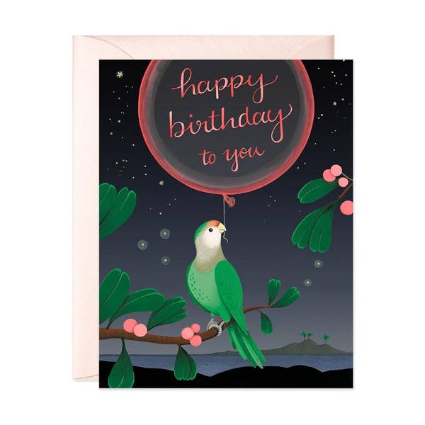 Happy Birthday To You - Parrot Card