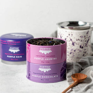 Purple Tea Trio with Spoon