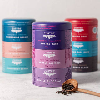 Purple Tea Trio with Spoon