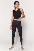Muse Twist Front Active Tank - Black