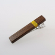 Wooden Tie Clips with Acrylic Detail