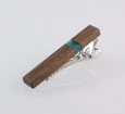 Wooden Tie Clips with Acrylic Detail
