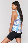 Trust The Universe Embroidered Tie-Dye Muscle Tank