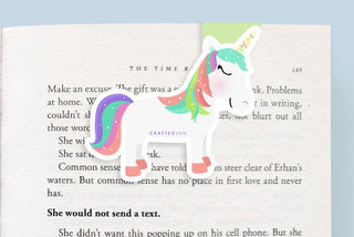Colourful Unicorn Magnetic Bookmark