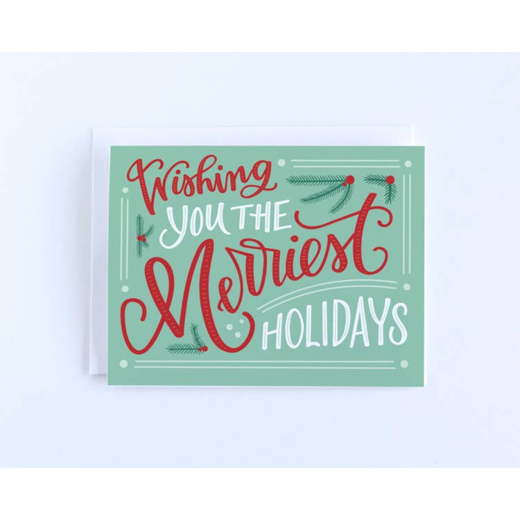 Wishing You the Merriest Holidays Card