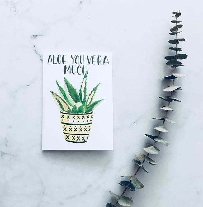 Aloe You Very Much  Card