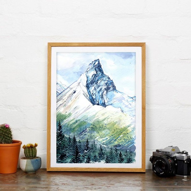 Icefields/Banff Rocky Mountains Art Print