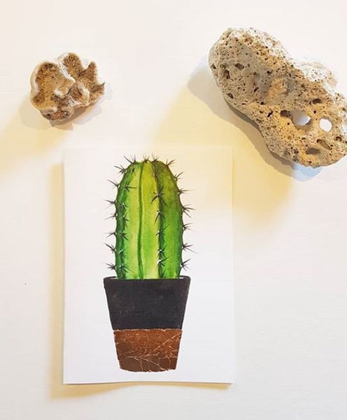 Potted Cactus Greeting Card