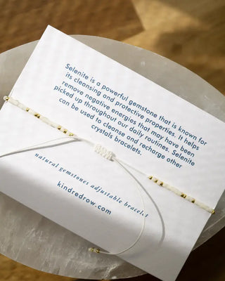 Selenite (Cleanse Energy)  - Healing Gemstone Bracelet