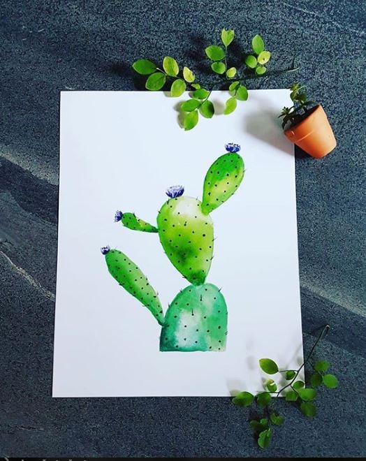 Botanicals Art Print - Cactus