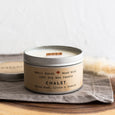 Chalet Candle Tin