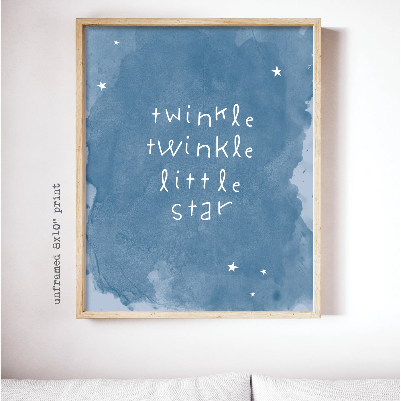 Twinkle Twinkle (Night Sky) - 8x10 Nursery Print