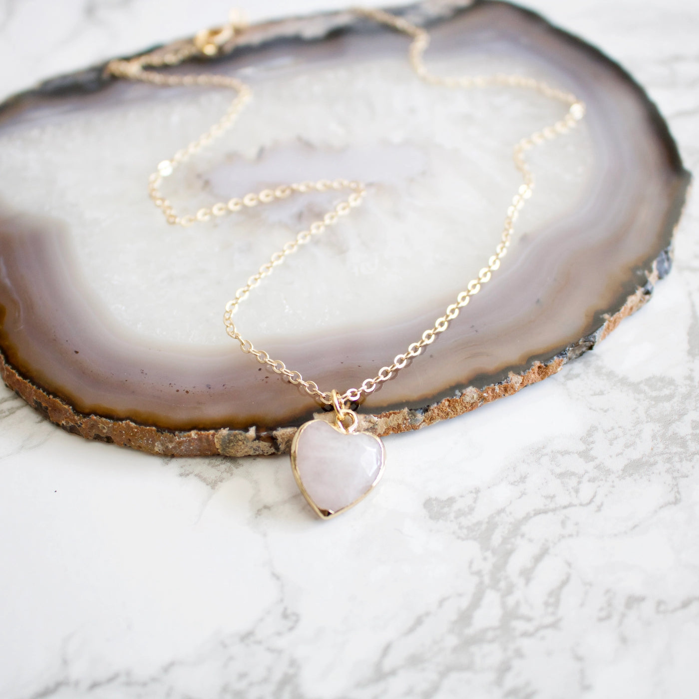 Celeste Crystal Heart Necklace