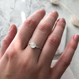 Moonstone Stacking Ring - Silver