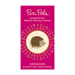 Hedgehog Enamel Pin