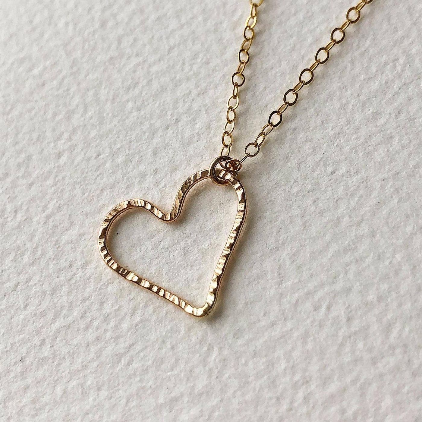 Open Heart Necklace - Gold or Silver