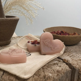 Heart Shaped Rose Soap